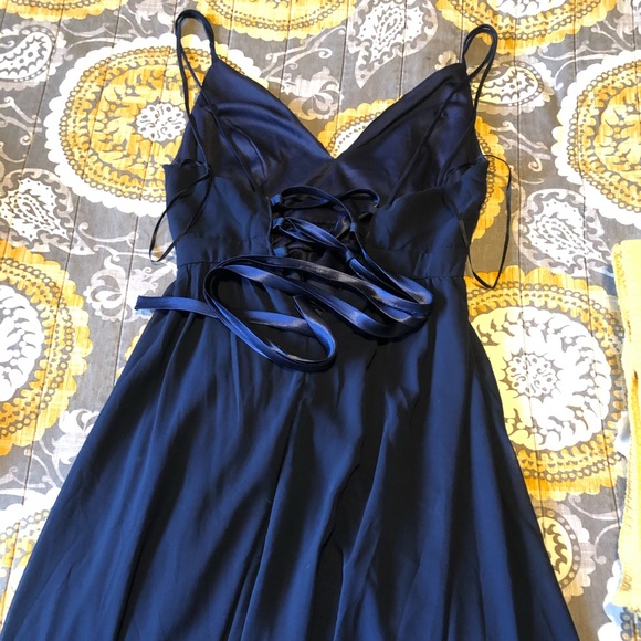 High-Low Maxi Bridesmaids Dress - Picture 5 of 5